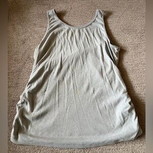 Gray ruched Sonoma maternity tank top